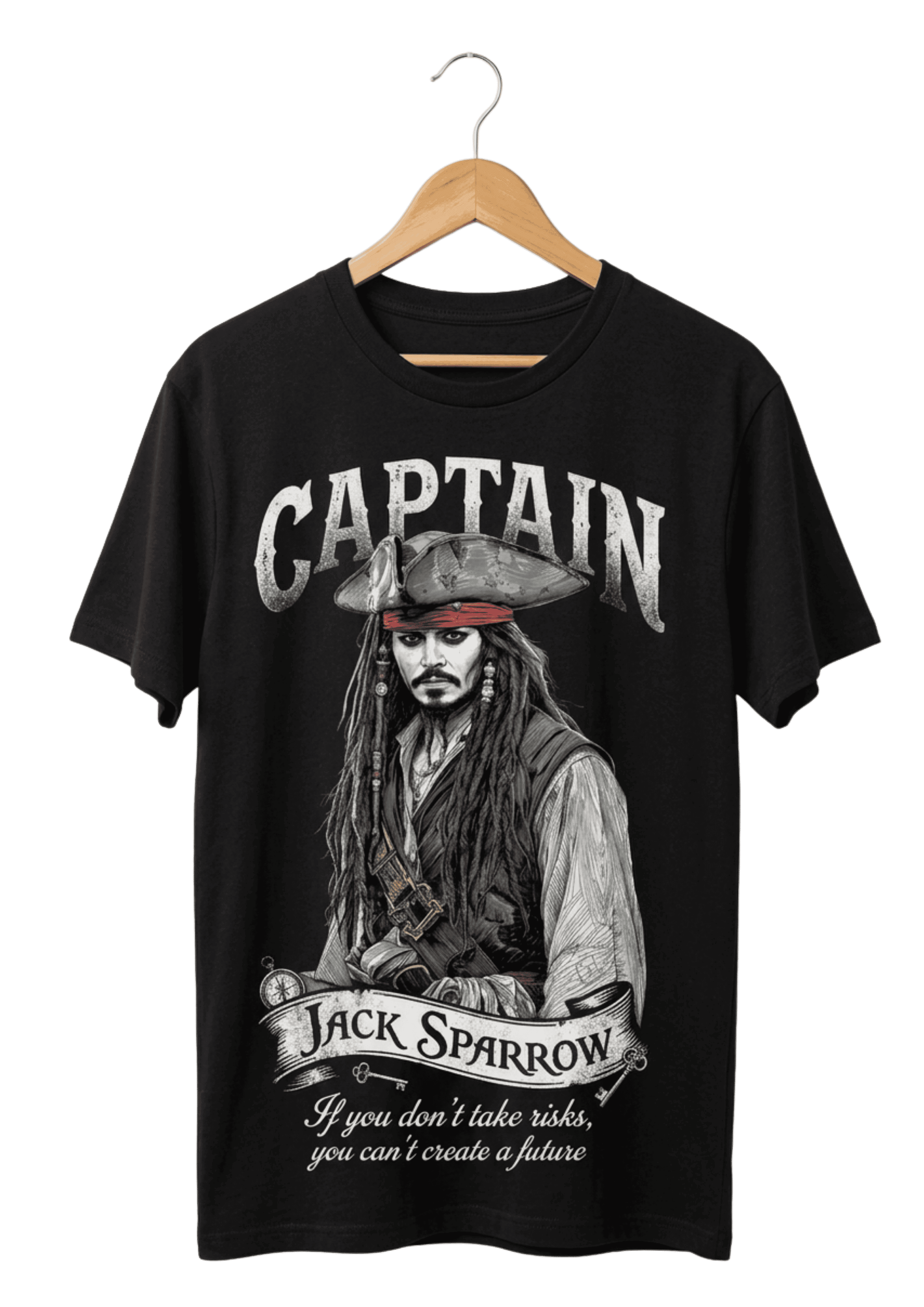 Captain Jack Sparrow Oversized French Terry T-Shirt