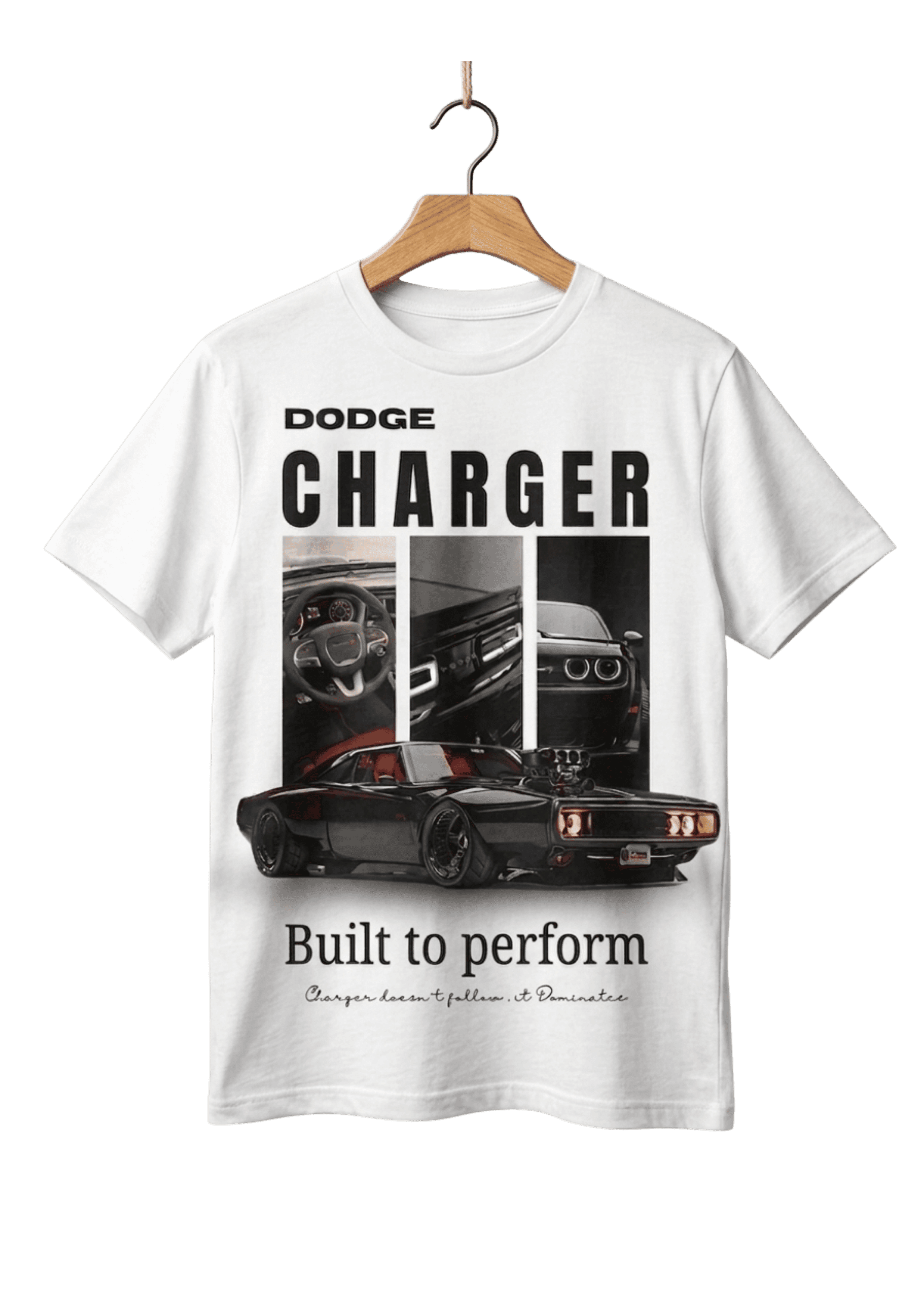 Dodge Charger Built To Perform Oversized T-Shirt