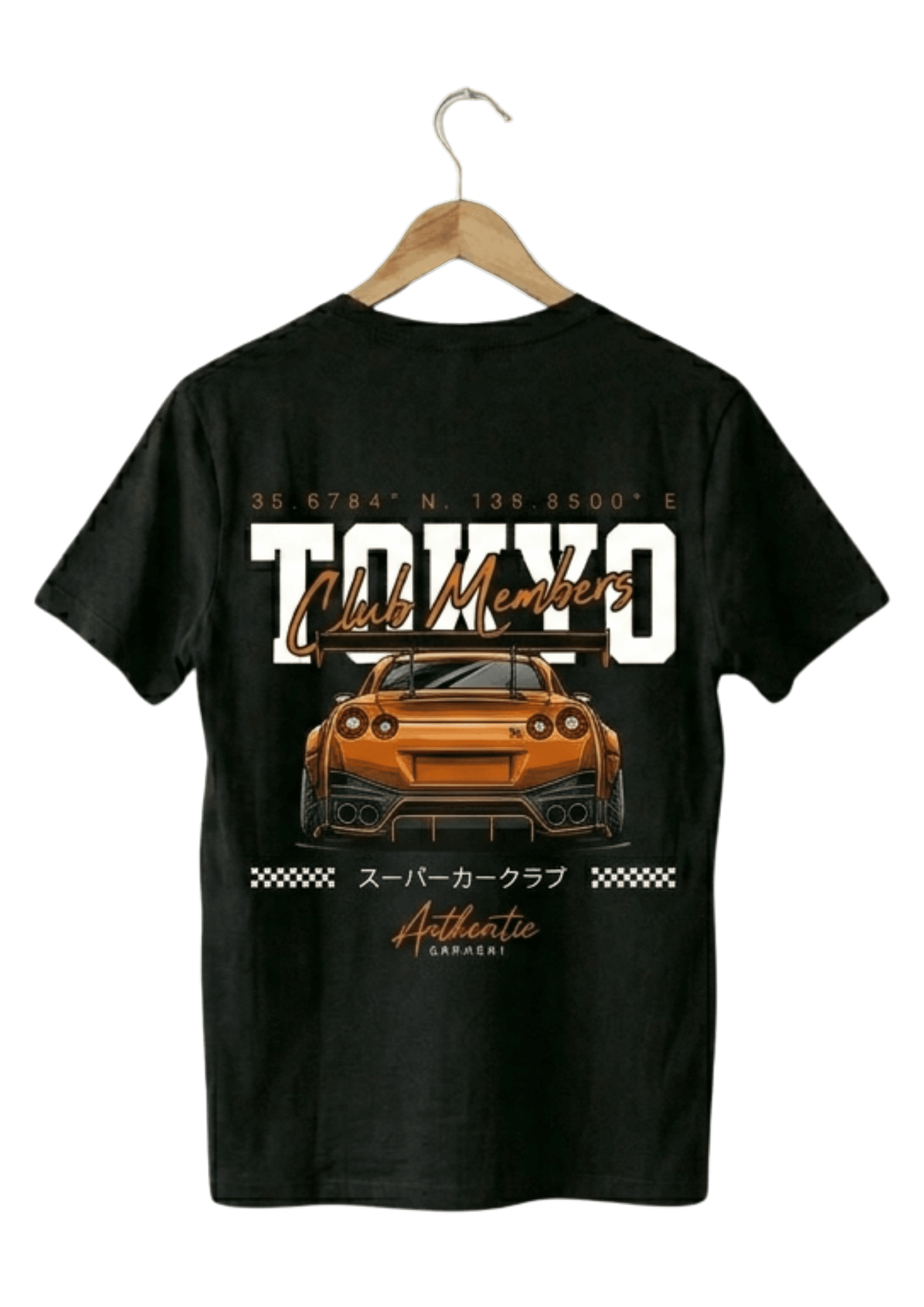 Tokyo Drift Club Members Oversized French Terry T-Shirt